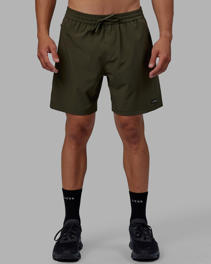 Man wearing Rep 7'' Performance Short - Forest Night