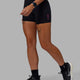 Rep X-Length Shorts - Black-Ultra Pink